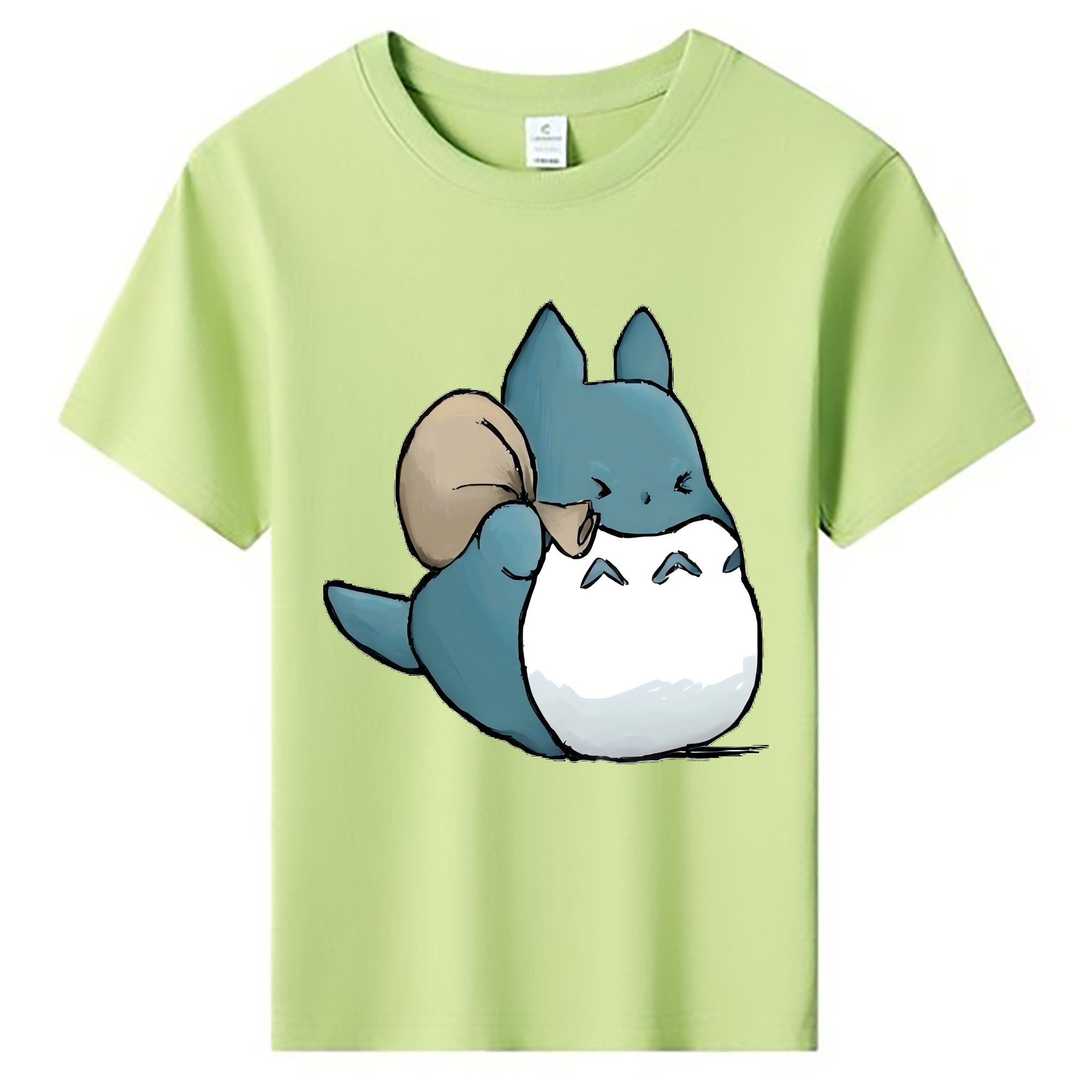 （画像用） となりのトトロ 草壁メイ 草壁サツキ My Neighbor Totoro Satsuki Kusakabe Mei Kusakabe 綿100％キッズTシャツ（フロントプリント）